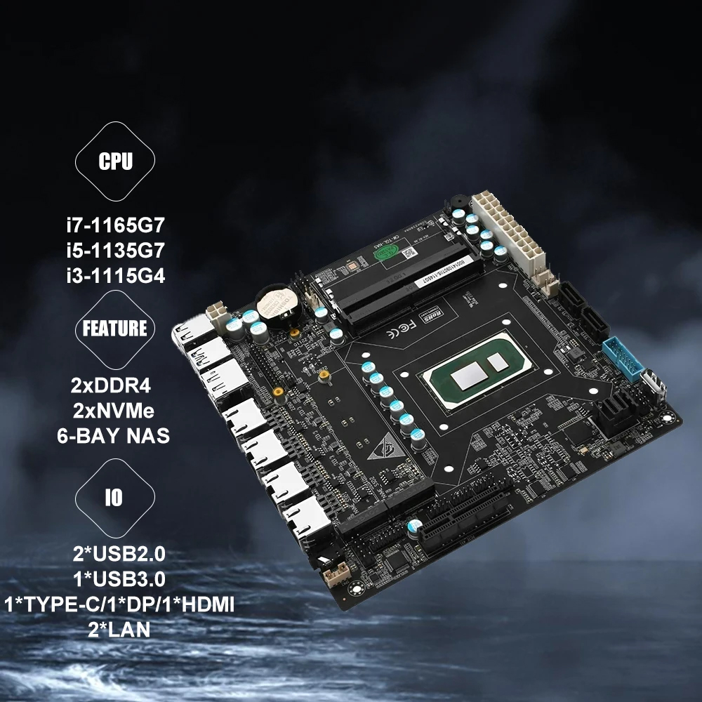 Nas Motherboard ITX Set Onboar – Nas Motherboard 8 Sata Mini Itx Bewertung und Preis